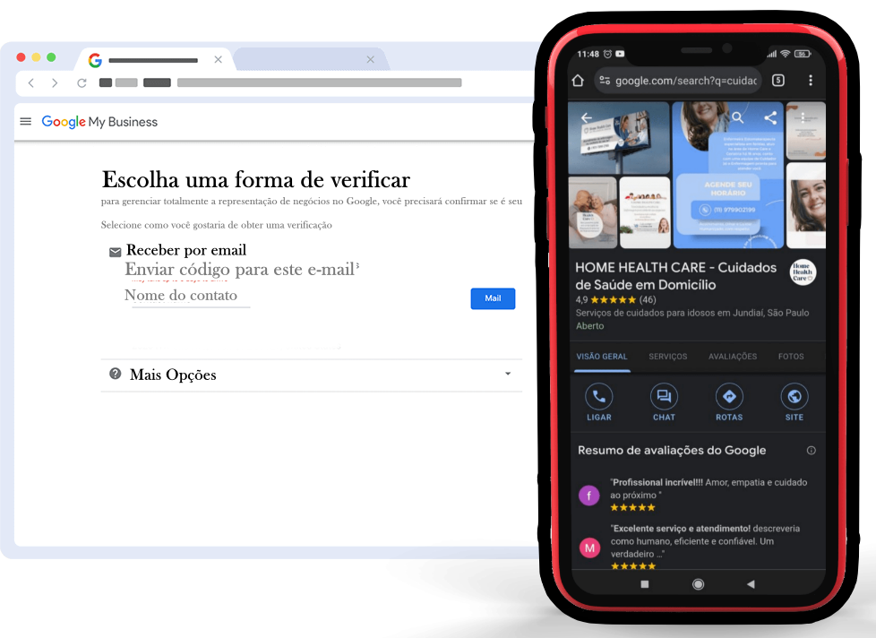 Serviço de gerenciamento do Google Meu Negócio