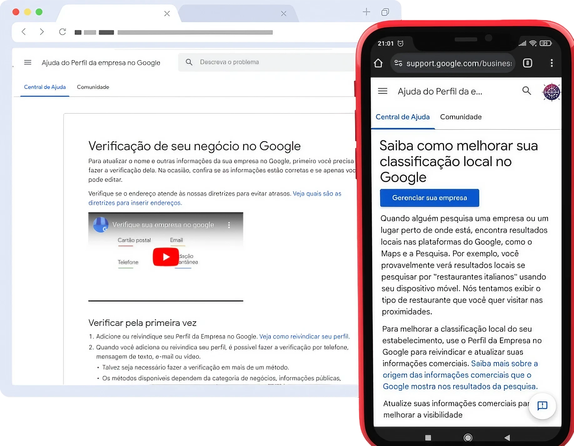 Serviço de suporte do Google Meu Negócio 1 suporte do google meu negócio
